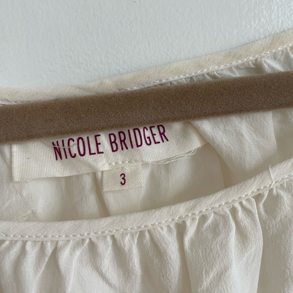 Ivory silk Nicole Bridger Top I Am Love - Picture 4 of 4